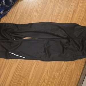 Danskin Black Girls' Athletic Leggings with White Trim